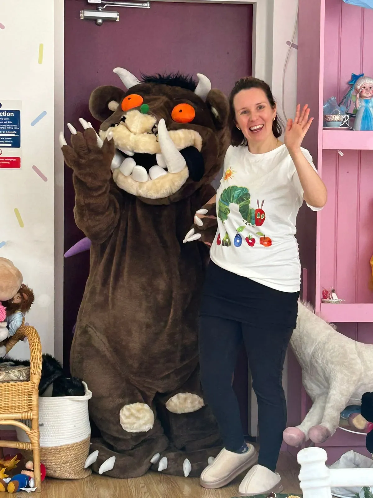 A Gruffalo mascot visit