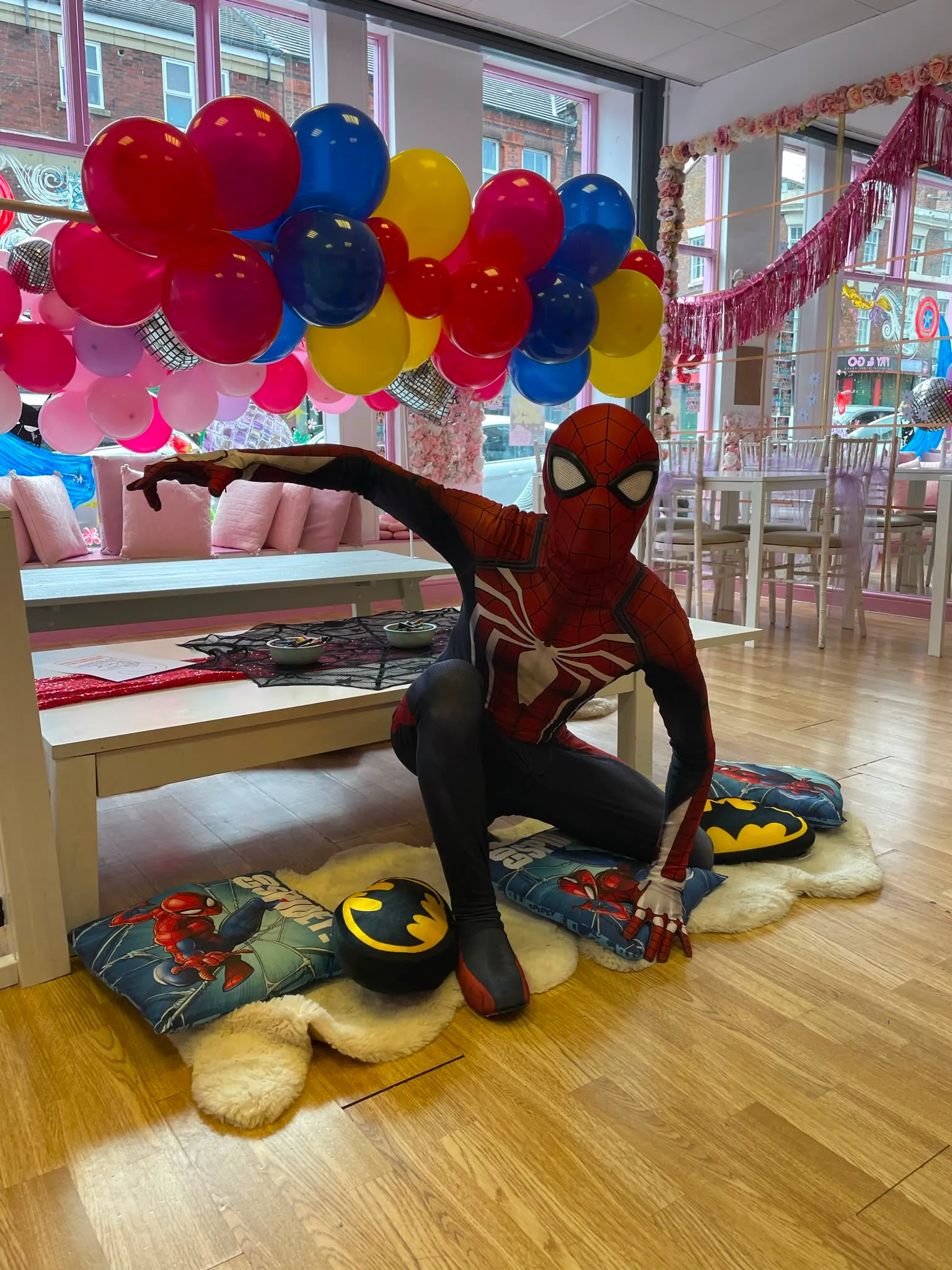 Spider Hero, children's party character